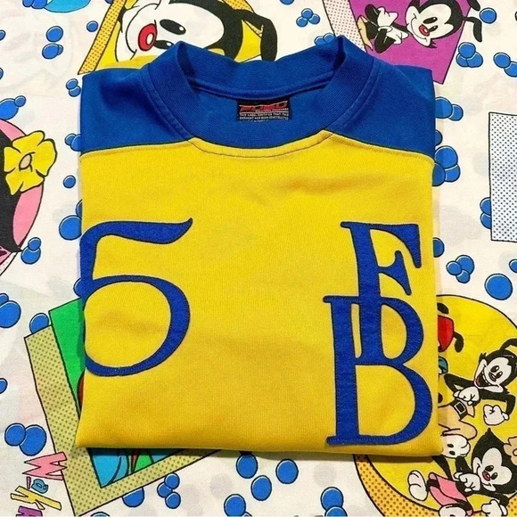 Vintage Kids FUBU Vintage League 1991 Long Sleeve Jersey Size YL (14/16) - Picture 3 of 14